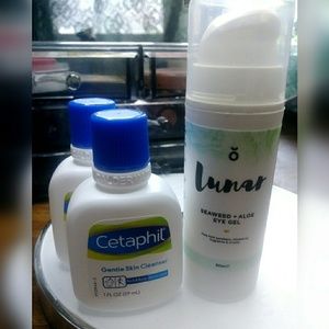 NEW eye gel and face cleanser skincare bundle